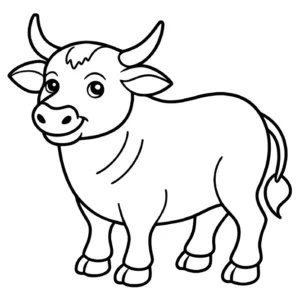 Desenhos de boi para imprimir e colorir - educação infantil (página 1)